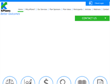Tablet Screenshot of kplansinc.com